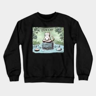 Zen cat Crewneck Sweatshirt